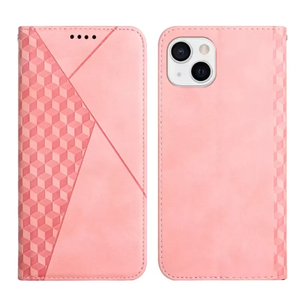 iPhone Leather Flip Case - Pink